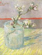 Blossoming Almond Branch in a Glass (nn04) Vincent Van Gogh